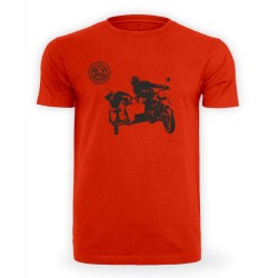 T-shirt rot mit schwarzer URAL
