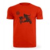 T-shirt rot mit schwarzer URAL