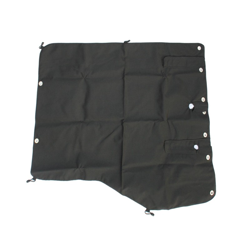 Abdeckplane schwarz mit verzinkten Ösen, Textil ab 2013