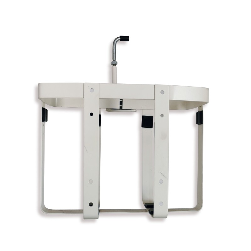 Bracket for aluminium jerrycan, creme white