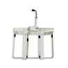 Bracket for aluminium jerrycan, creme white