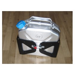 Jerrycan aluminium with holder