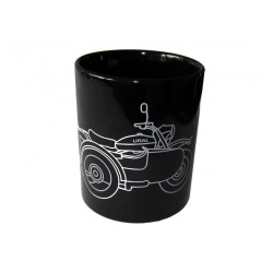 ceramic cup black, URAL...