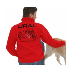 Sweater rot mit Ural Logo